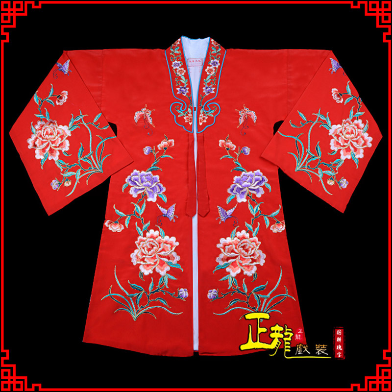 郑州青衣花旦戏服 好绉小叶牡丹女披